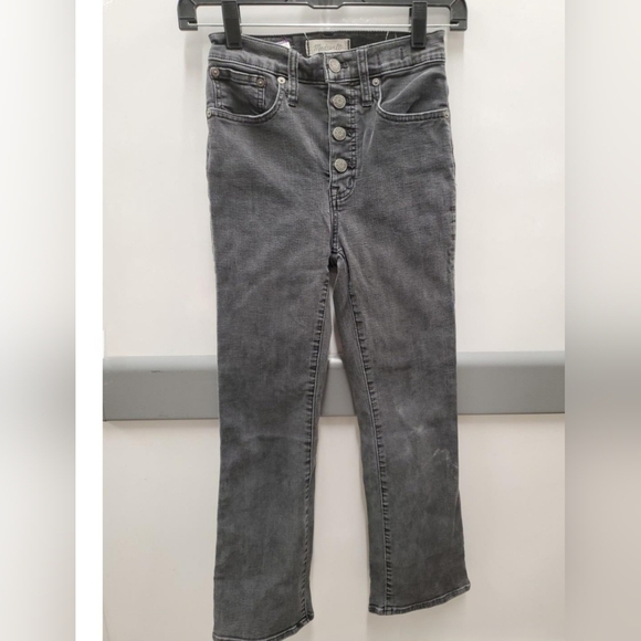 Madewell Cali Denim Boot Jeans Button Front Edition - Picture 1 of 4